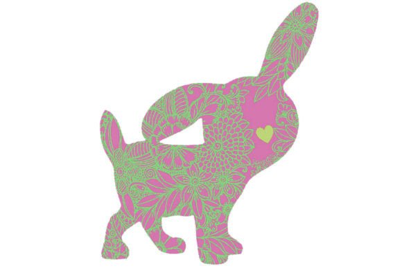 6 Easter Bunny Stickers Decorative Graphics