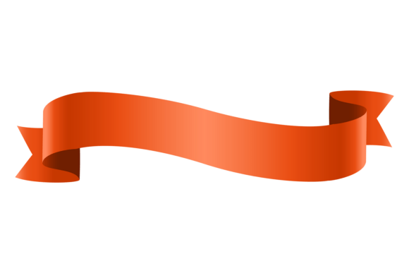 Banner Ribbon. Red Flag Decorative Logo Graphics