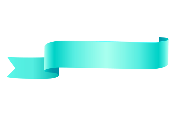 Blue Sale Tag Ribbon. Shiny Decorative L Graphics