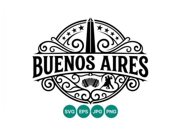 Buenos Aires Decorative Vector Art with Graphics