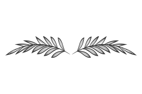 Decorative Header with Hand Drawn Botany