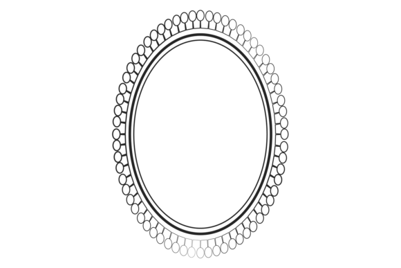 Decorative Picture Frame. Doodle Ornamen