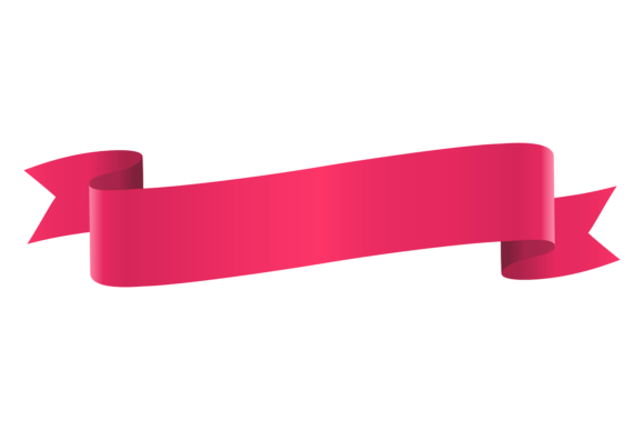 Decorative Red Ribbon Template. Graphics & Illustrations