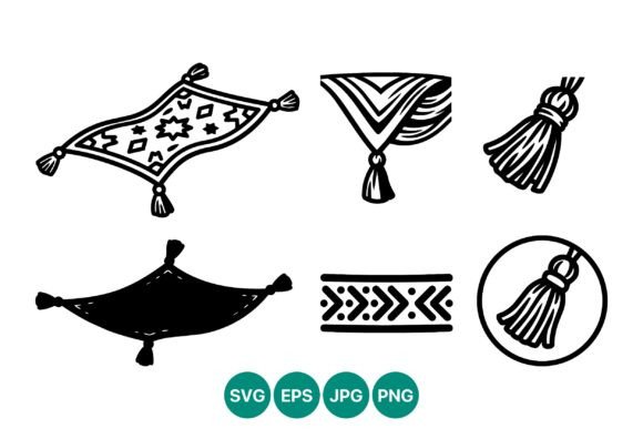 Decorative Tassels and Rug Elements Line