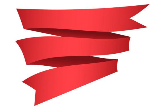 Decorative Text Banner Flag Template. Re Graphics
