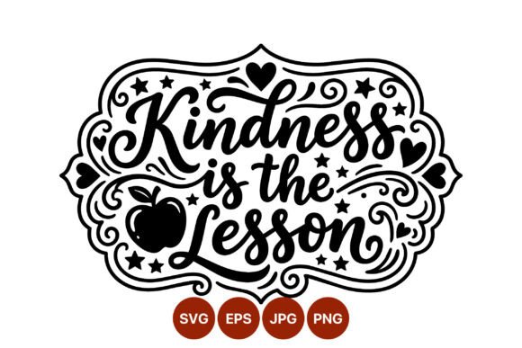 Kindness Lesson Decorative Calligraphy Graphics