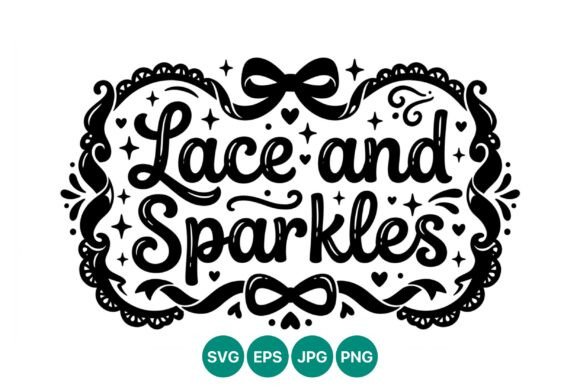 Lace and Sparkles Decorative Ribbon