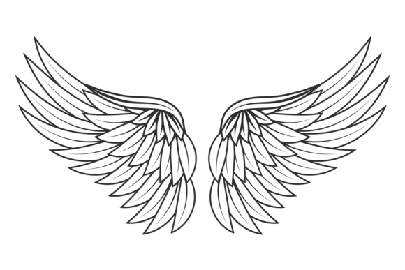 Phoenix Wings Tattoo: Graphics for Editorial Design