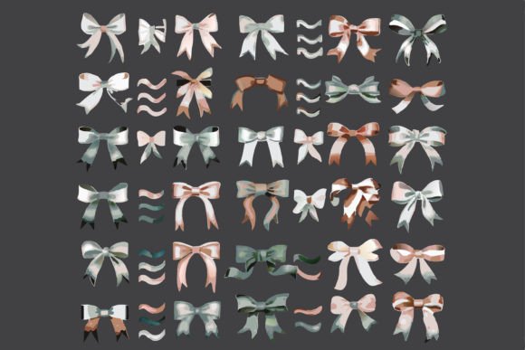SVG Hand Drawn Premium Ribbon Decorative Graphics