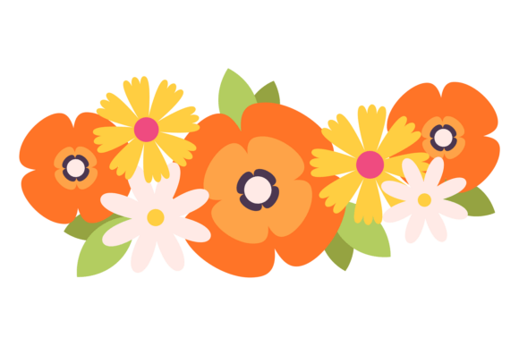 Yellow Flower Divider: Graphics for Creative Branding